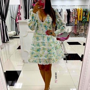 Beyoncé’s Style Blue Flowers Dress